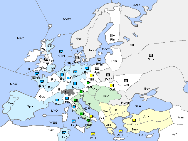 Map Spring 1913 Movement
