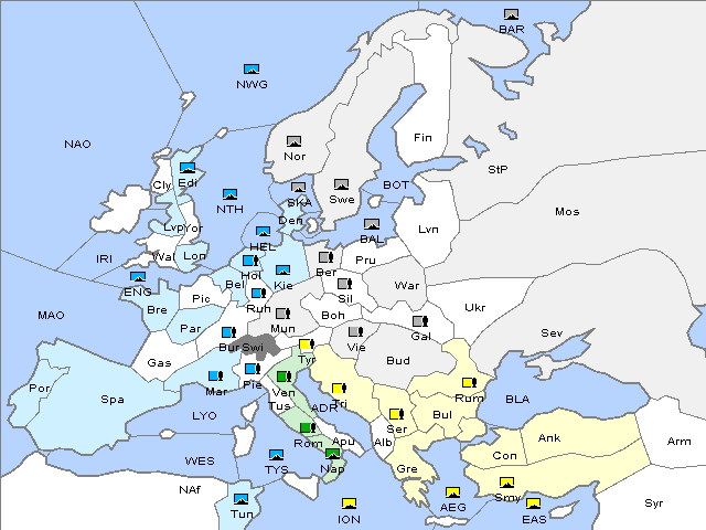 Map Spring 1919 Movement