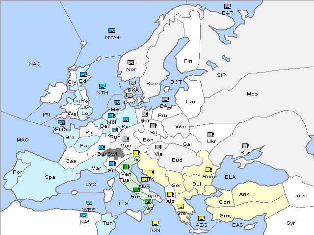 Map Spring 1920 Movement