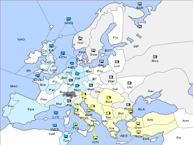 Map Spring 1923 Movement