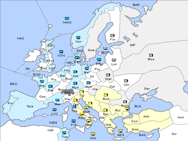 Map Spring 1924 Movement