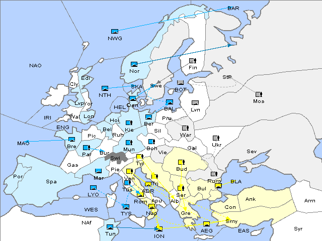 Map Spring 1924 Movement