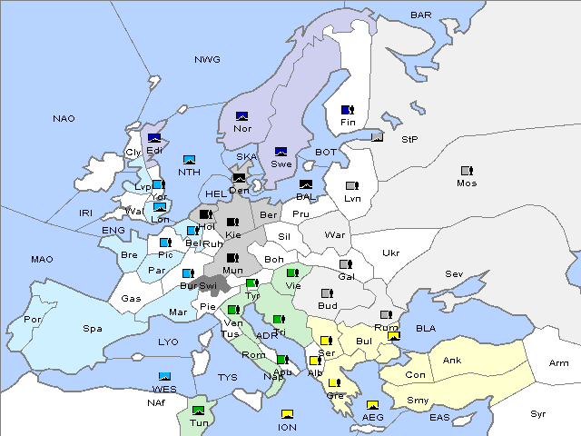 Map Winter 1904 Adjustment