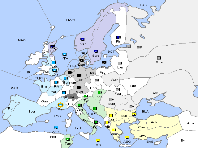 Map Winter 1904 Adjustment