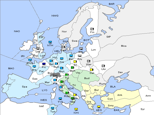 Map Winter 1912 Adjustment