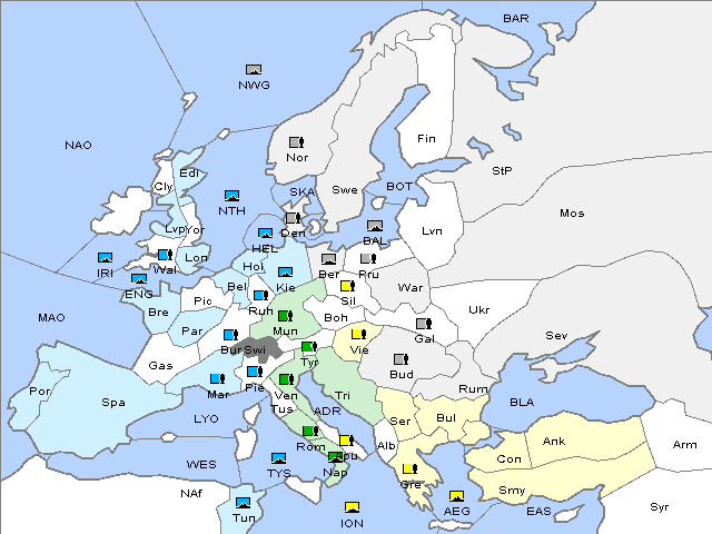 Map Winter 1914 Adjustment