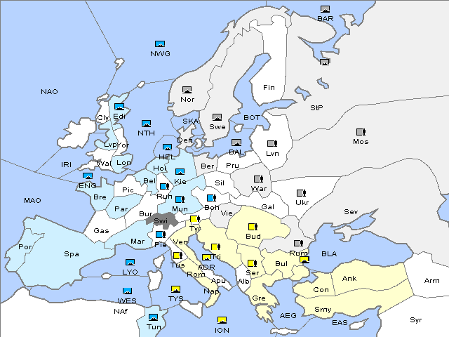 Map Winter 1922 Adjustment