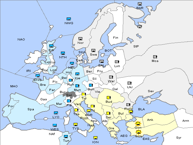 Map Winter 1922 Adjustment