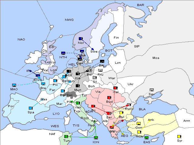 Map Fall 1902 Movement