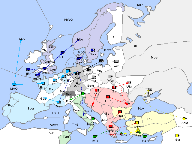 Map Fall 1903 Movement