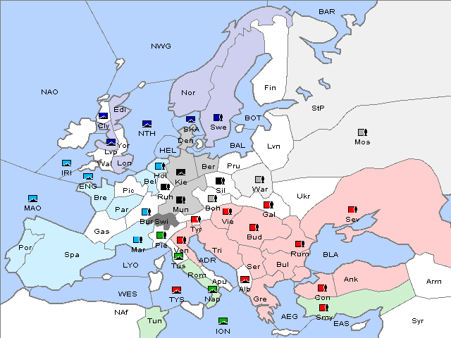 Map Fall 1906 Movement