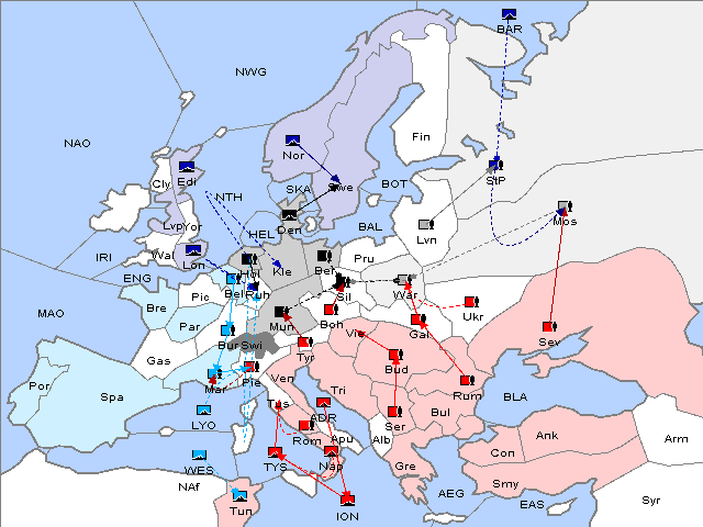 Map Fall 1909 Movement
