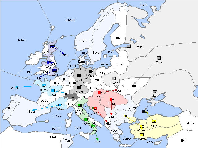 Map Spring 1901 Movement