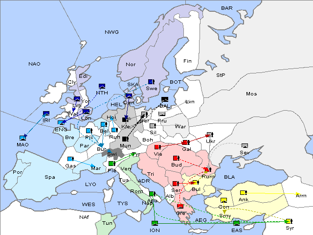 Map Spring 1903 Movement