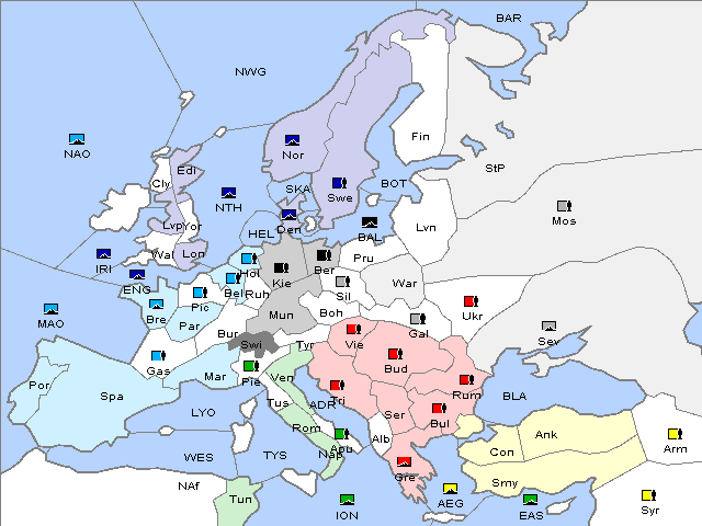 Map Spring 1904 Movement