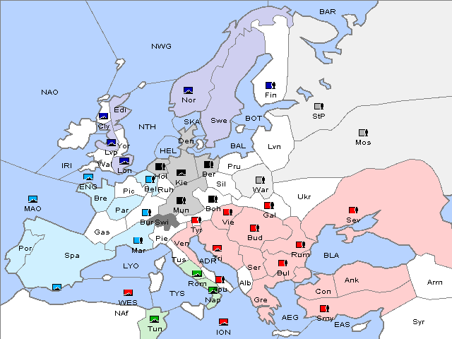 Map Spring 1907 Movement