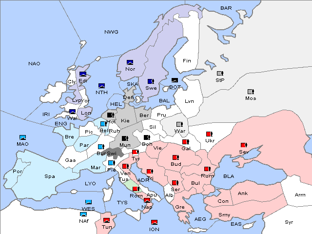 Map Spring 1908 Retreat