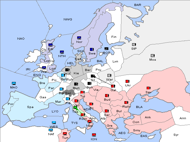 Map Spring 1908 Retreat