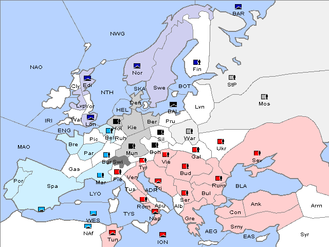 Map Spring 1909 Movement