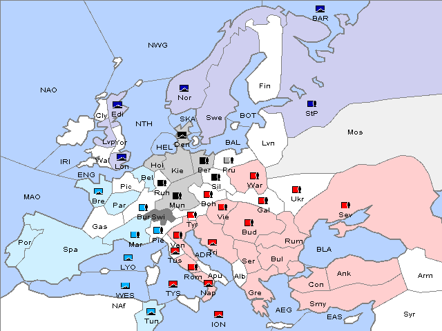 Map Spring 1910 Movement