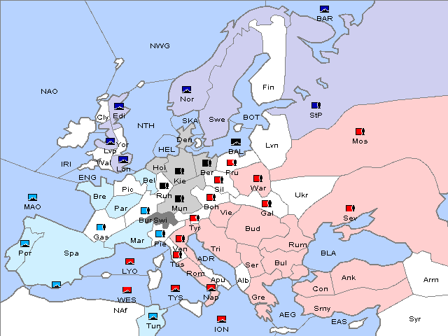 Map Spring 1911 Movement