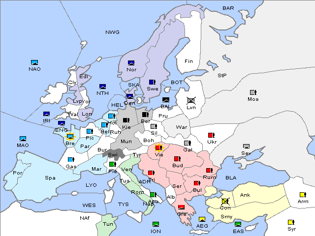 Map Winter 1903 Adjustment