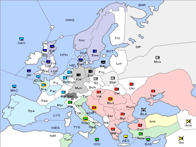 Map Winter 1904 Adjustment