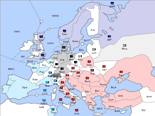 Map Winter 1909 Adjustment