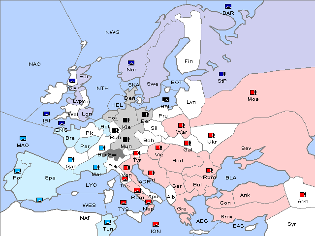 Map Winter 1911 Adjustment