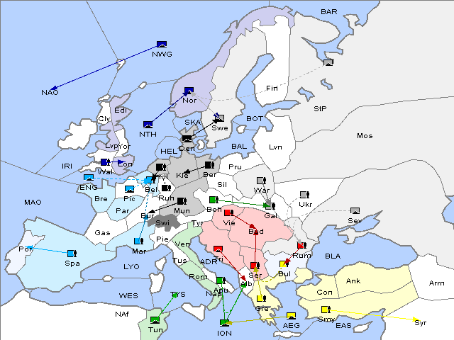 Map Fall 1902 Movement