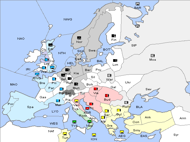 Map Fall 1907 Movement