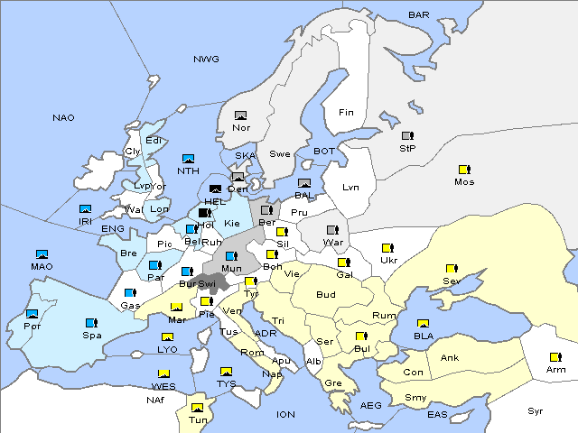 Map Fall 1911 Movement