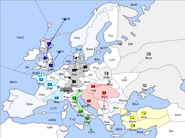 Map Spring 1901 Movement