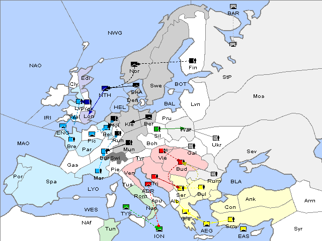 Map Spring 1905 Movement