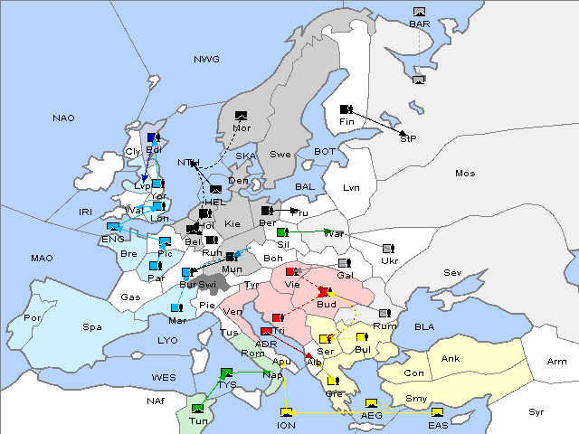 Map Spring 1906 Movement