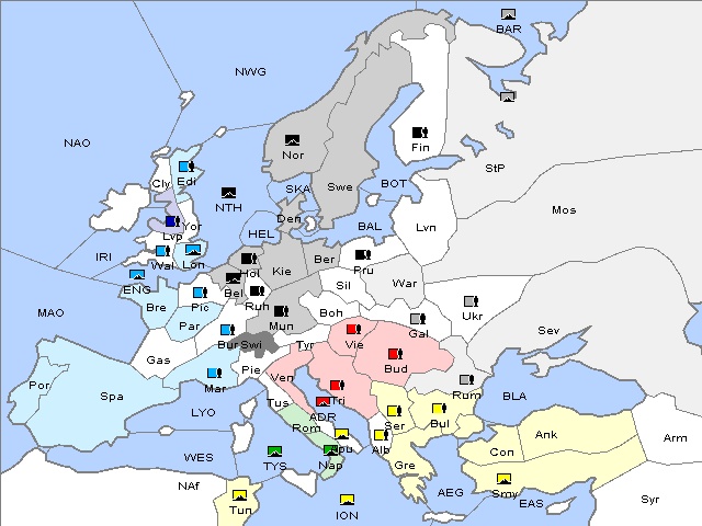 Map Spring 1907 Movement