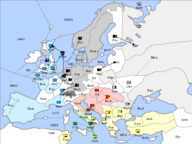 Map Spring 1907 Movement