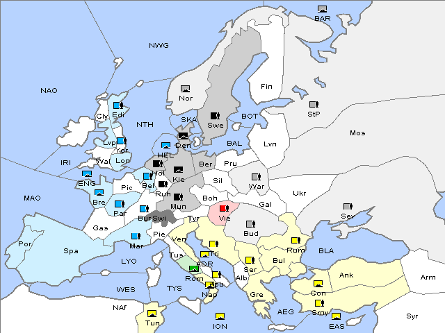 Map Spring 1909 Movement