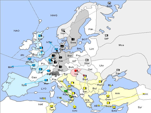 Map Spring 1909 Movement