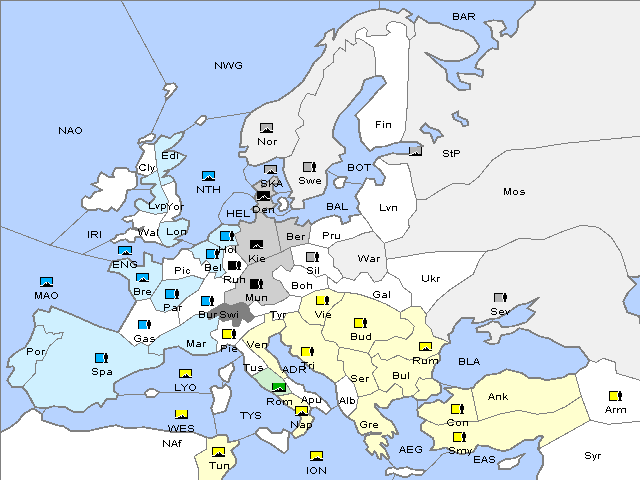 Map Spring 1910 Movement