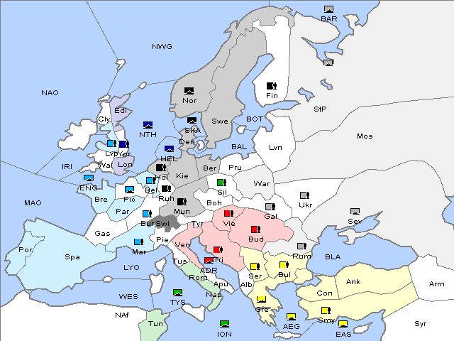 Map Winter 1904 Adjustment