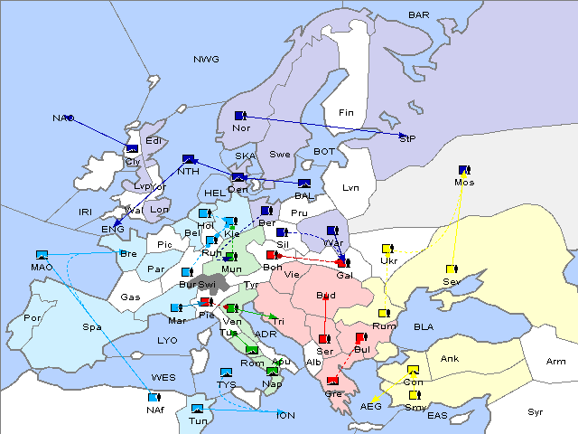Map Fall 1909 Movement