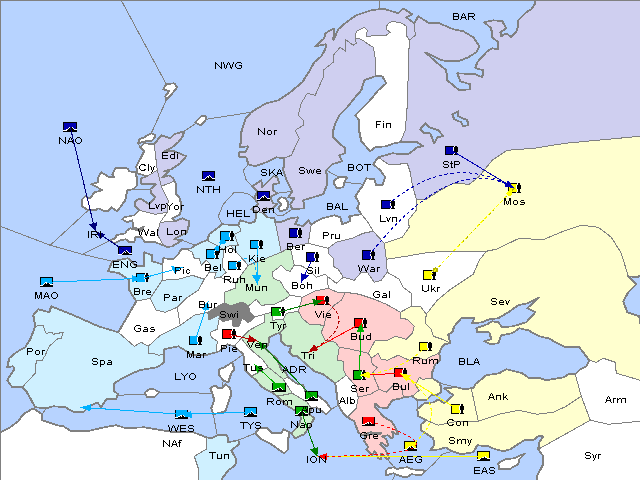 Map Fall 1910 Movement