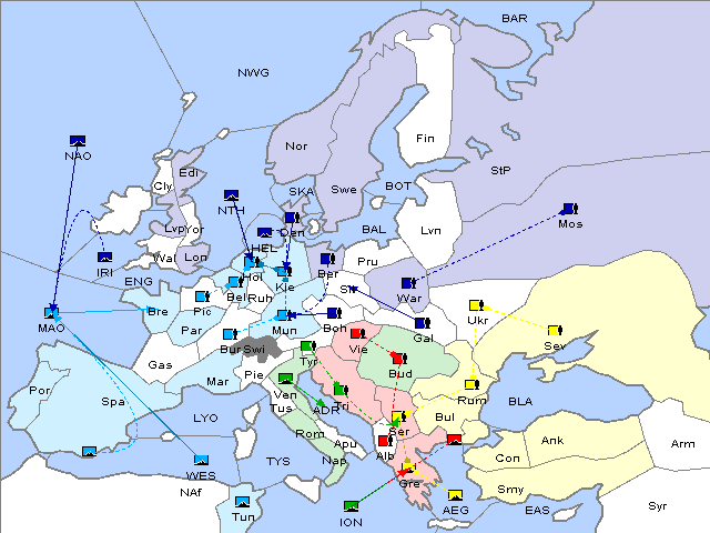 Map Fall 1911 Movement