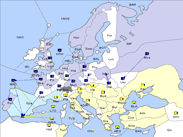 Map Fall 1920 Movement