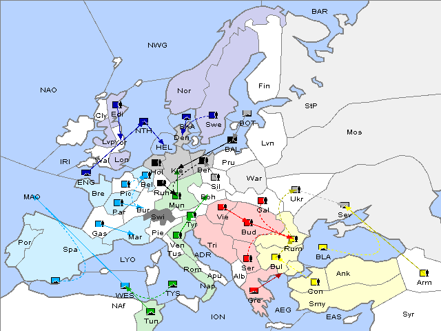 Map Spring 1903 Movement