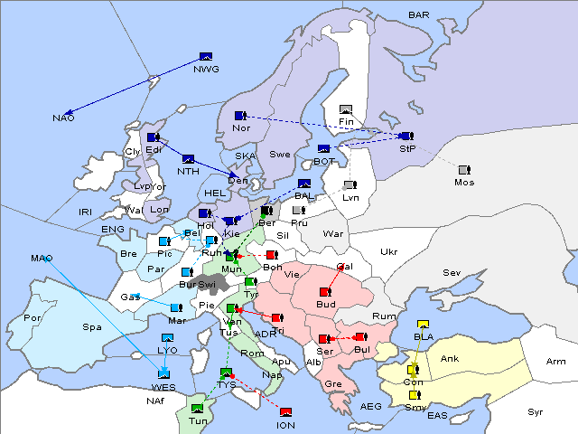 Map Spring 1906 Movement