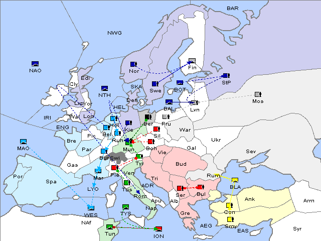 Map Spring 1907 Movement