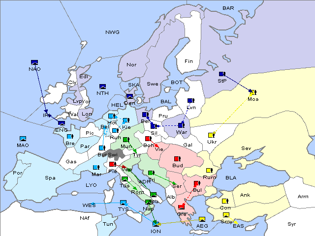 Map Spring 1910 Movement