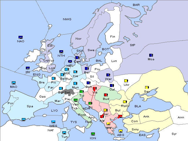 Map Spring 1911 Retreat